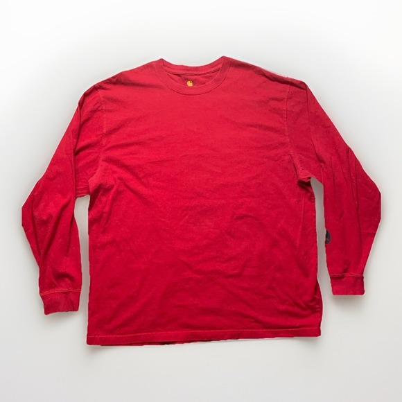 Carhartt Men's Loose Fit Long Sleeve Logo T-Shirt Size XL Logo On Sleeve K231 - Picture 1 of 11